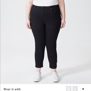 Universal Standard Black Seine High Rise Skinny Jeans 27” Plus 20